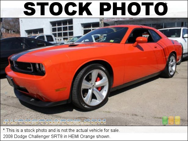 Stock photo for this 2008 Dodge Challenger SRT8 6.1 Liter SRT HEMI OHV 16-Valve V8 5 Speed Automatic Stock photo for this 2008 Dodge Challenger SRT8 6.1 Liter SRT HEMI OHV 16-Valve V8 5 Speed Automatic