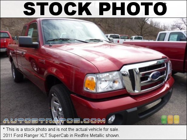Stock photo for this 2011 Ford Ranger SuperCab 2.3 Liter DOHC 16-Valve 4 Cylinder 5 Speed Automatic