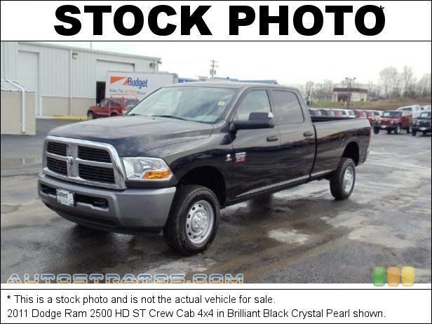 Stock photo for this 2011 Dodge Ram 2500 HD ST Crew Cab 4x4 6.7 Liter OHV 24-Valve Cummins VGT Turbo-Diesel Inline 6 Cylinde 6 Speed Automatic