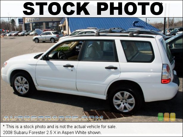 Stock photo for this 2008 Subaru Forester 2.5 X 2.5 Liter SOHC 16-Valve VVT Flat 4 Cylinder 4 Speed Automatic