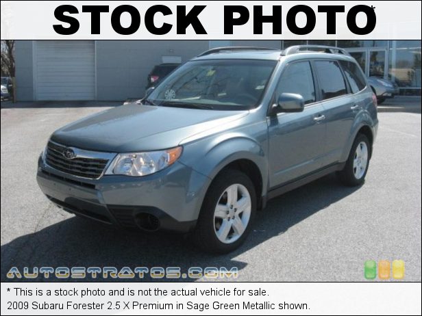 Stock photo for this 2009 Subaru Forester 2.5 X Premium 2.5 Liter SOHC 16 Valve VVT Flat 4 Cylinder 4 Speed Sportshift Automatic