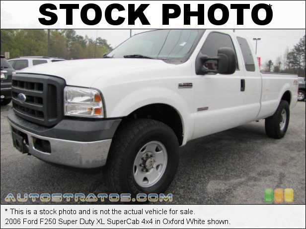 Stock photo for this 2006 Ford F250 Super Duty SuperCab 4x4 6.0 Liter OHV 32 Valve Power Stroke Turbo Diesel V8 5 Speed Automatic