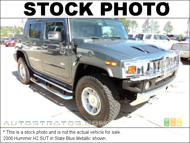 Stock photo for this 2006 Hummer H2 SUT 6.0 Liter OHV 16-Valve V8 4 Speed Automatic