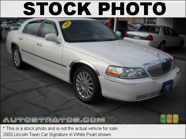 Stock photo for this 2003 Lincoln Town Car Signature 4.6 Liter SOHC 16-Valve V8 4 Speed Automatic