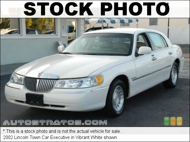 Stock photo for this 2002 Lincoln Town Car Executive 4.6 Liter SOHC 16-Valve V8 4 Speed Automatic