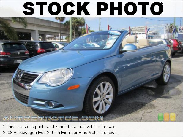 Stock photo for this 2008 Volkswagen Eos 2.0T 2.0 Liter FSI Turbocharged DOHC 16-Valve 4 Cylinder 6 Speed DSG Double-Clutch Automatic