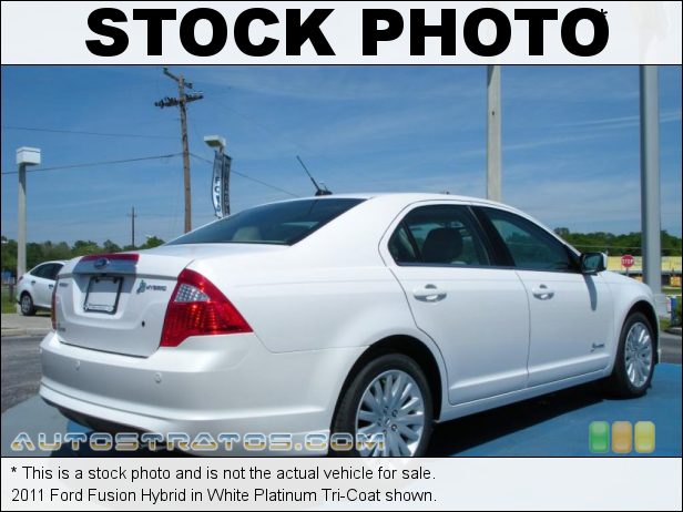 Stock photo for this 2011 Ford Fusion Hybrid 2.5 Liter Atkinson Cycle DOHC 16-Valve VVT 4 Cylinder Gasoline/E eCVT Automatic