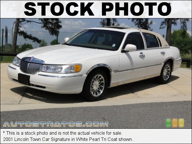Stock photo for this 2001 Lincoln Town Car Signature 4.6 Liter SOHC 16-Valve V8 4 Speed Automatic