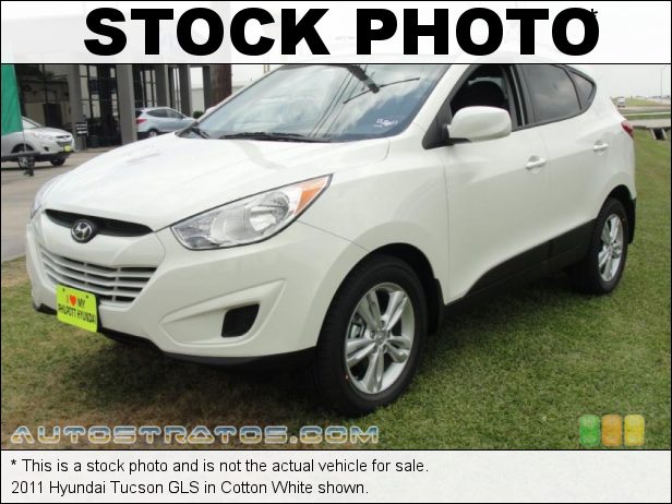 Stock photo for this 2011 Hyundai Tucson  2.4 Liter DOHC 16-Valve CVVT 4 Cylinder 6 Speed Shiftronic Automatic