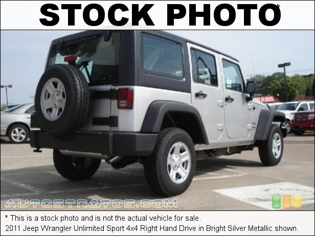 Stock photo for this 2011 Jeep Wrangler Unlimited Sport 4x4 Right Hand Drive 3.8 Liter OHV 12-Valve V6 4 Speed Automatic