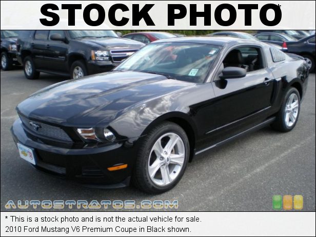 Stock photo for this 2010 Ford Mustang V6 Premium Coupe 4.0 Liter SOHC 12-Valve V6 5 Speed Automatic