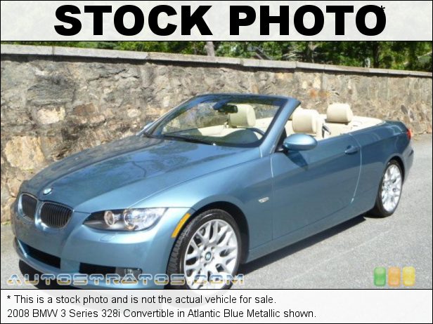 Stock photo for this 2008 BMW 3 Series 328i Convertible 3.0L DOHC 24V VVT Inline 6 Cylinder 6 Speed Steptronic Automatic