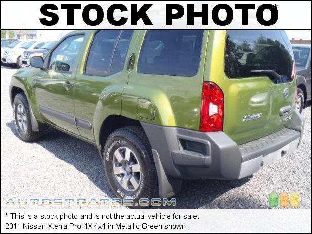 Stock photo for this 2011 Nissan Xterra Pro-4X 4x4 4.0 Liter DOHC 24-Valve CVTCS V6 5 Speed Automatic