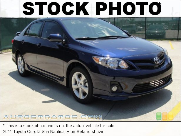 Stock photo for this 2011 Toyota Corolla S 1.8 Liter DOHC 16-Valve Dual-VVTi 4 Cylinder 5 Speed Manual