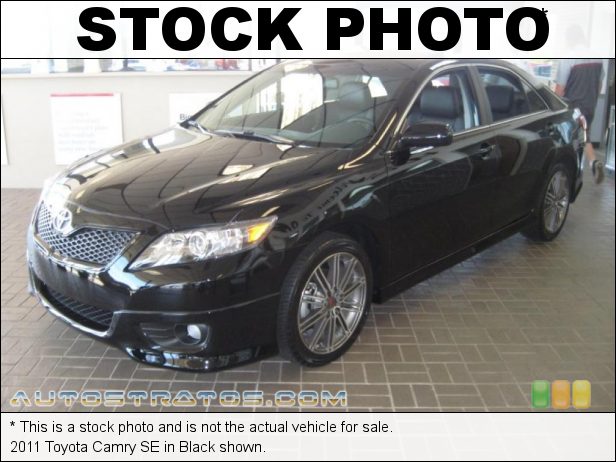 Stock photo for this 2011 Toyota Camry SE 2.5 Liter DOHC 16-Valve Dual VVT-i 4 Cylinder 6 Speed ECT-i Automatic