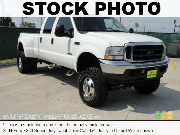 Stock photo for this 2004 Ford F350 Super Duty Lariat Crew Cab 4x4 Dually 6.0 Liter OHV 32-Valve Power Stroke Turbo Diesel V8 5 Speed Automatic