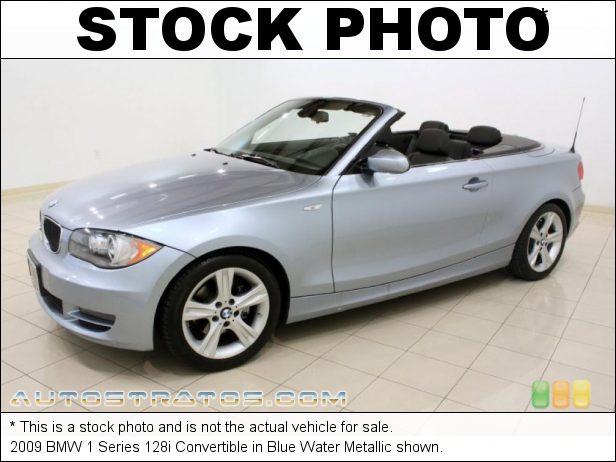 Stock photo for this 2009 BMW 1 Series 128i Convertible 3.0 Liter DOHC 24-Valve VVT Inline 6 Cylinder 6 Speed Steptronic Automatic