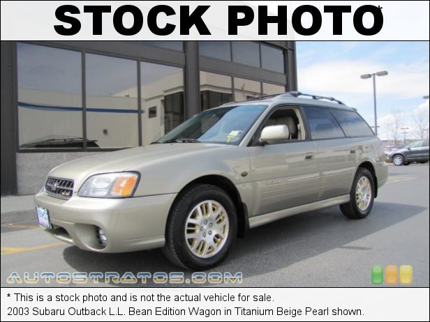Stock photo for this 2003 Subaru Outback L.L. Bean Edition Wagon 3.0 Liter DOHC 24-Valve Flat 6 Cylinder 4 Speed Automatic