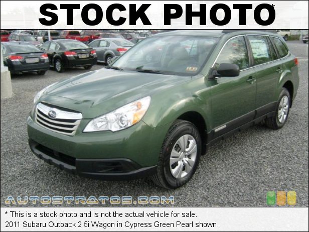 Stock photo for this 2011 Subaru Outback 2.5i Wagon 2.5 Liter SOHC 16-Valve VVT Flat 4 Cylinder Lineartronic CVT Automatic