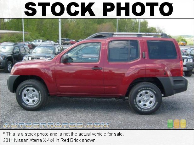 Stock photo for this 2011 Nissan Xterra X 4x4 4.0 Liter DOHC 24-Valve CVTCS V6 5 Speed Automatic