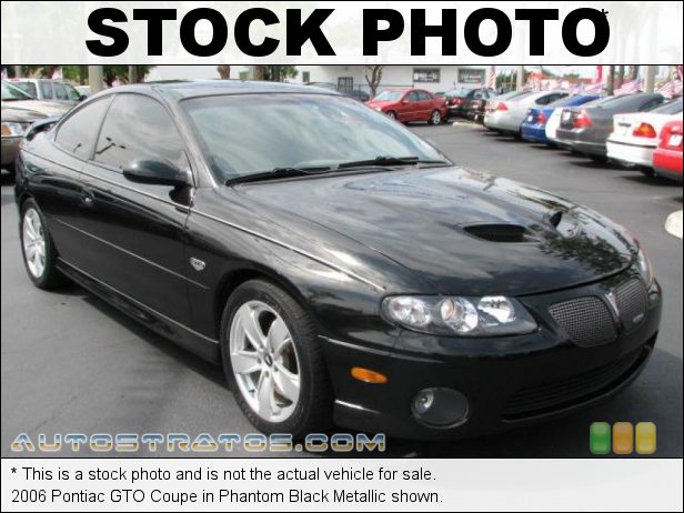 Stock photo for this 2006 Pontiac GTO Coupe 6.0 Liter OHV 16 Valve LS2 V8 4 Speed Automatic