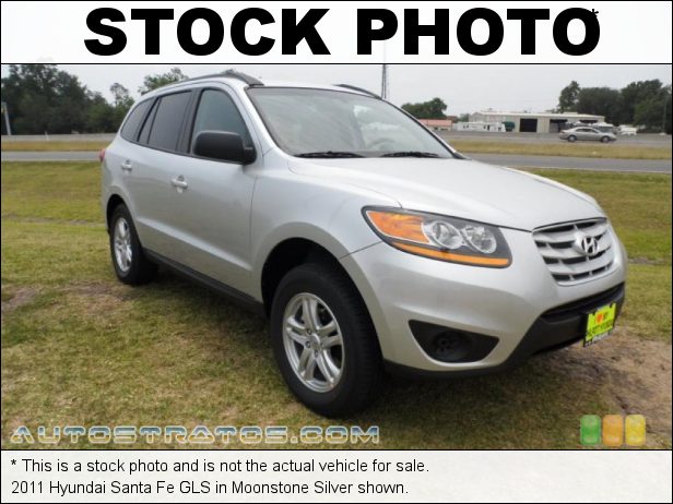 Stock photo for this 2011 Hyundai Santa Fe GLS 2.4 Liter DOHC 16-Valve VVT 4 Cylinder 6 Speed Shiftronic Automatic