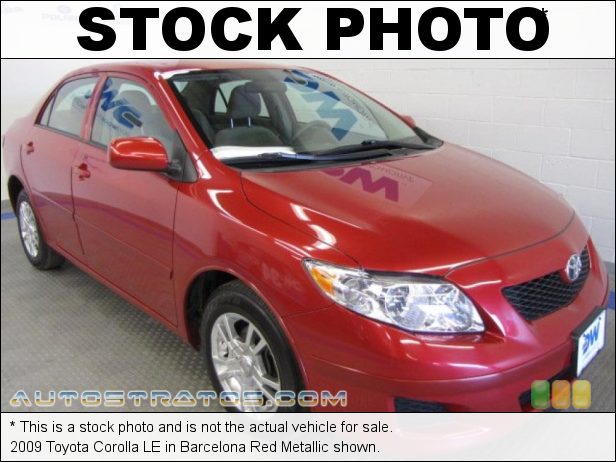 Stock photo for this 2009 Toyota Corolla LE 1.8 Liter DOHC 16-Valve VVT-i Inline 4 Cylinder 4 Speed Automatic