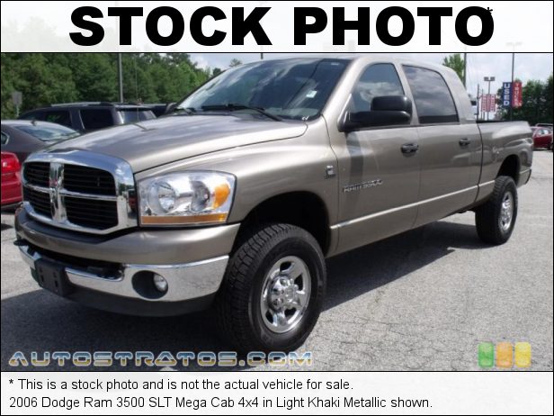 Stock photo for this 2006 Dodge Ram 3500 Cab 4x4 5.9L 24V HO Cummins Turbo Diesel I6 4 Speed Automatic