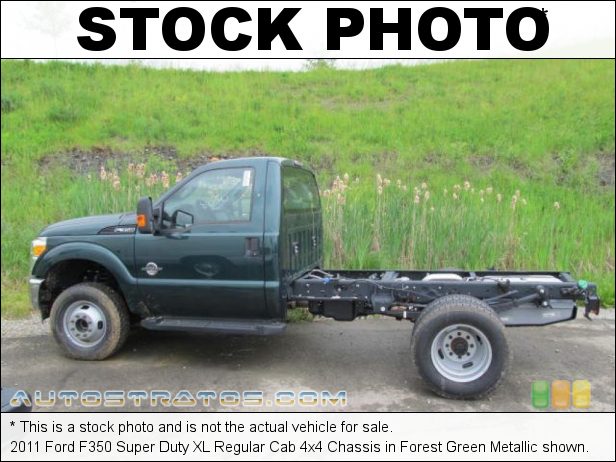 Stock photo for this 2011 Ford F350 Super Duty XL Regular Cab 4x4 Chassis 6.7 Liter OHV 32-Valve B20 Power Stroke Turbo-Diesel V8 6 Speed TorqShift Automatic