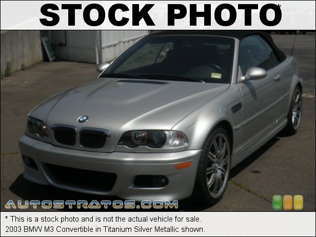 Stock photo for this 2003 BMW M3 Convertible 3.2L DOHC 24V VVT Inline 6 Cylinder 6 Speed Manual
