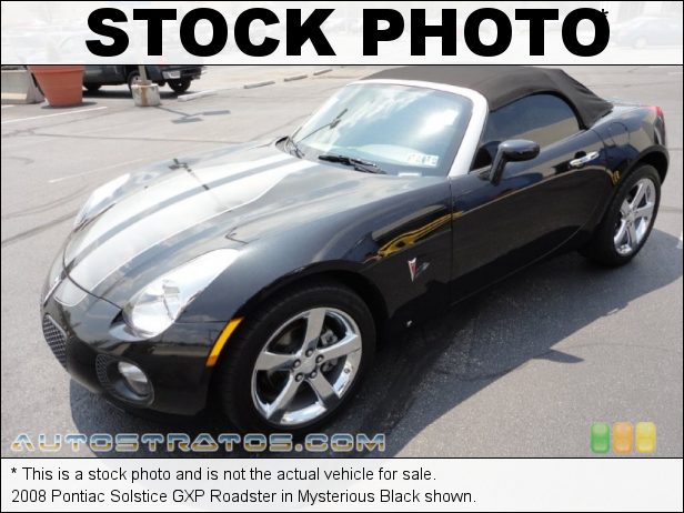 Stock photo for this 2008 Pontiac Solstice GXP Roadster 2.0L Turbocharged DOHC 16V VVT ECOTEC 4 Cylinder 5 Speed Aisin Manual