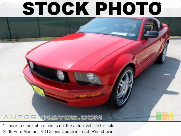 Stock photo for this 2005 Ford Mustang V6 Deluxe Coupe 4.0 Liter SOHC 12-Valve V6 5 Speed Automatic