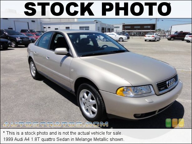 Stock photo for this 1998 Audi A4 1.8T quattro Sedan 1.8 Liter Turbocharged DOHC 20-Valve 4 Cylinder 5 Speed Tiptronic Automatic