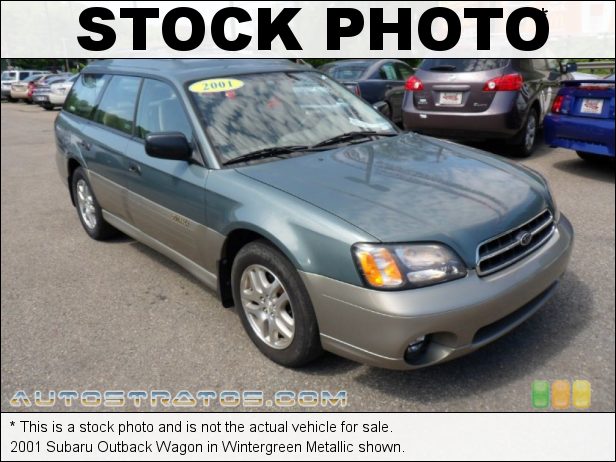 Stock photo for this 2001 Subaru Outback Wagon 2.5 Liter SOHC 16-Valve Flat 4 Cylinder 4 Speed Automatic