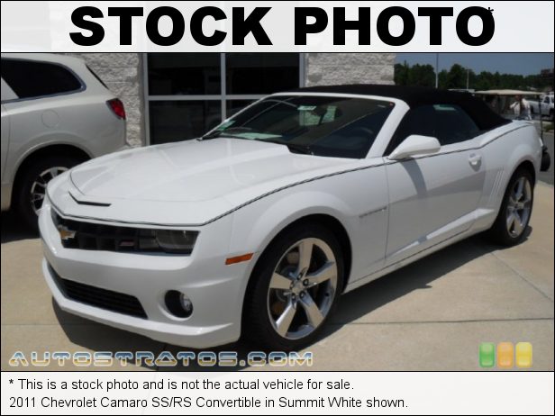 Stock photo for this 2011 Chevrolet Camaro Convertible 6.2 Liter OHV 16-Valve V8 6 Speed TAPshift Automatic