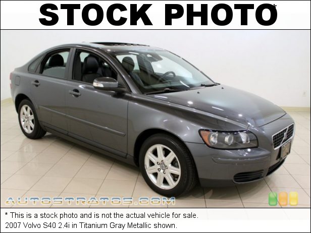 Stock photo for this 2007 Volvo S40 2.4i 2.4 Liter DOHC 20 Valve VVT Inline 5 Cylinder 5 Speed Manual