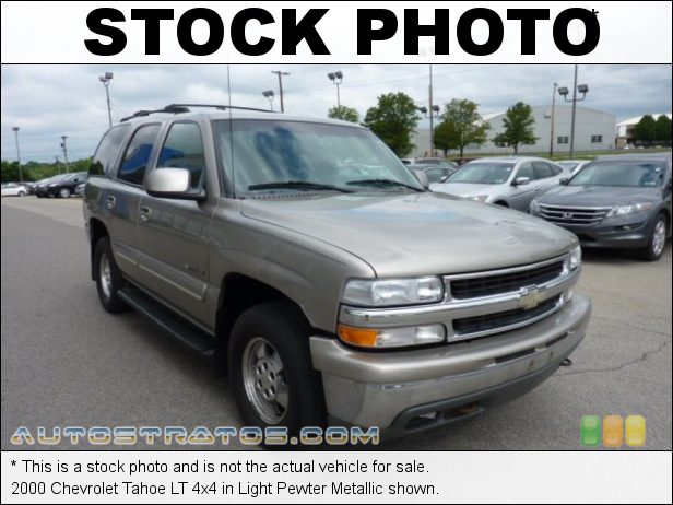 Stock photo for this 2000 Chevrolet Tahoe 4x4 5.3 Liter OHV 16-Valve V8 4 Speed Automatic