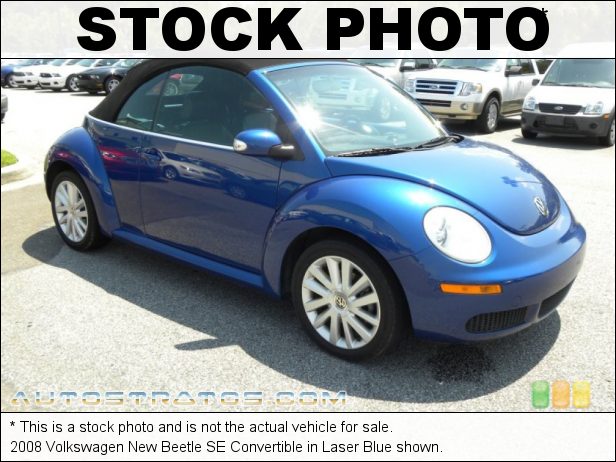 Stock photo for this 2008 Volkswagen New Beetle SE Convertible 2.5L DOHC 20V 5 Cylinder 6 Speed Tiptronic Automatic
