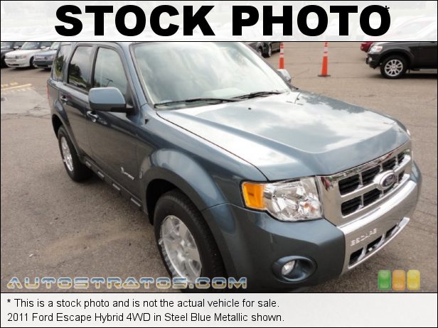Stock photo for this 2011 Ford Escape Hybrid 4WD 2.5 Liter Atkinson Cycle DOHC 16-Valve Duratec 4 Cylinder Gasoli eCVT Automatic
