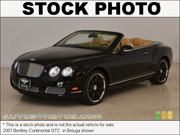 Stock photo for this 2007 Bentley Continental GTC  6.0L Twin-Turbocharged DOHC 48V VVT W12 6 Speed Automatic