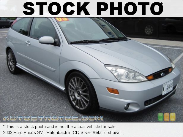 Stock photo for this 2003 Ford Focus SVT Hatchback 2.0 Liter SVT DOHC 16-Valve VVT 4 Cylinder 6 Speed Manual Stock photo for this 2003 Ford Focus SVT Hatchback 2.0 Liter SVT DOHC 16-Valve VVT 4 Cylinder 6 Speed Manual