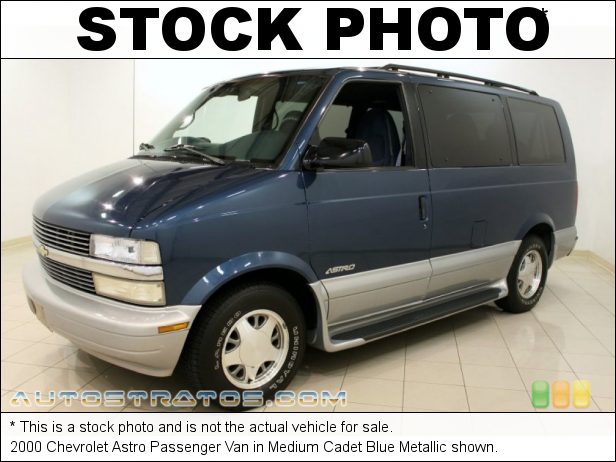 Stock photo for this 2000 Chevrolet Astro Passenger Van 4.3 Liter OHV 12-Valve V6 4 Speed Automatic