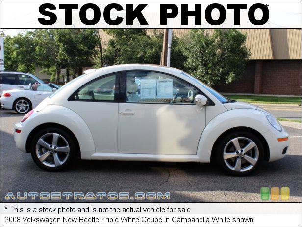 Stock photo for this 2008 Volkswagen New Beetle Coupe 2.5L DOHC 20V 5 Cylinder 6 Speed Tiptronic Automatic