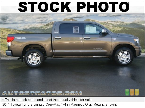 Stock photo for this 2011 Toyota Tundra CrewMax 4x4 5.7 Liter i-Force DOHC 32-Valve Dual VVT-i V8 6 Speed ECT-i Automatic