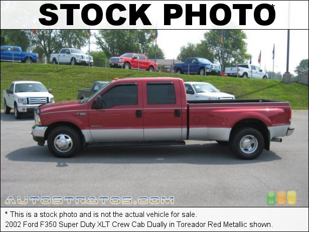 Stock photo for this 2002 Ford F350 Super Duty Crew Cab Dually 7.3 Liter OHV 16V Power Stroke Turbo Diesel V8 4 Speed Automatic