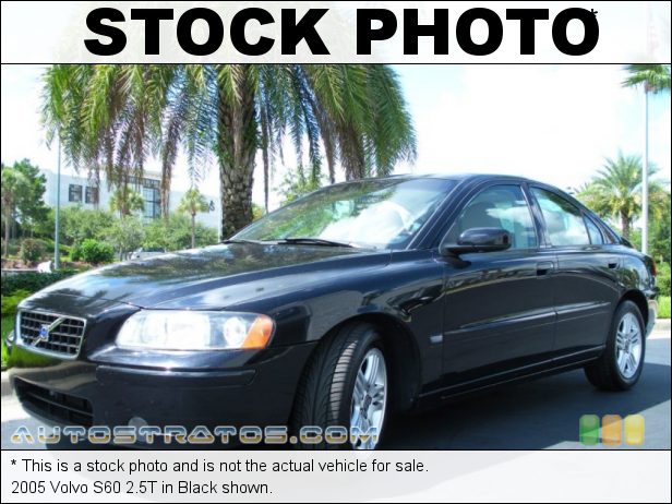 Stock photo for this 2005 Volvo S60 2.5T 2.5 Liter Turbocharged DOHC 20 Valve Inline 5 Cylinder 5 Speed Automatic