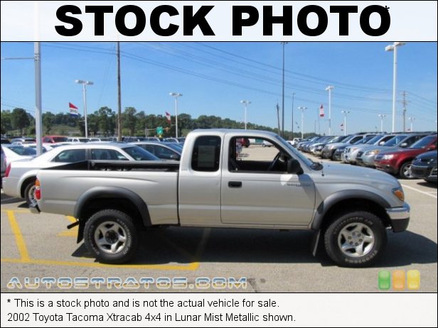 Stock photo for this 2002 Toyota Tacoma Xtracab 4x4 2.7 Liter DOHC 16-Valve 4 Cylinder 5 Speed Manual