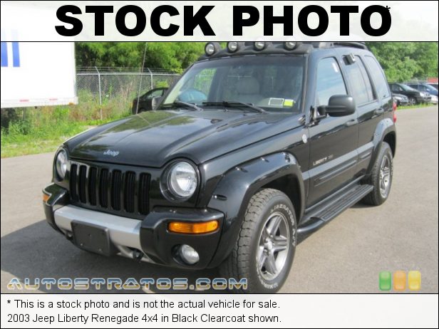 Stock photo for this 2003 Jeep Liberty Renegade 4x4 3.7 Liter SOHC 12-Valve Powertech V6 4 Speed Automatic