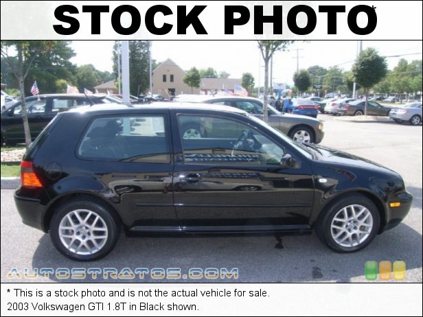 Stock photo for this 2003 Volkswagen GTI 1.8T 1.8 Liter Turbocharged DOHC 20-Valve 4 Cylinder 5 Speed Tiptronic Automatic