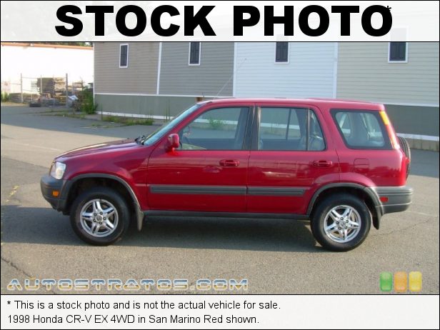 Stock photo for this 1998 Honda CR-V EX 4WD 2.0 Liter DOHC 16-Valve 4 Cylinder 4 Speed Automatic